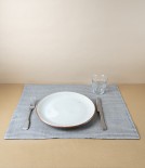 Swedish Linen Placemats, Set of 2, Blue, Växbo Lin