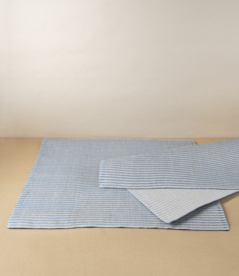 Swedish Linen Placemats, Set of 2, Blue, Växbo Lin