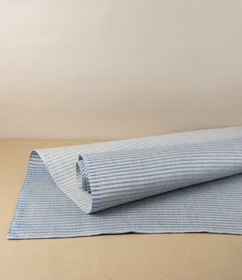 Swedish Linen Table Runner, Blue, Växbo Lin