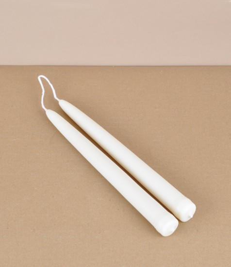 Hand-dipped vegan dinner candles