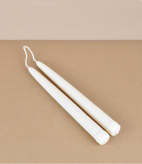 Hand-dipped vegan dinner candles