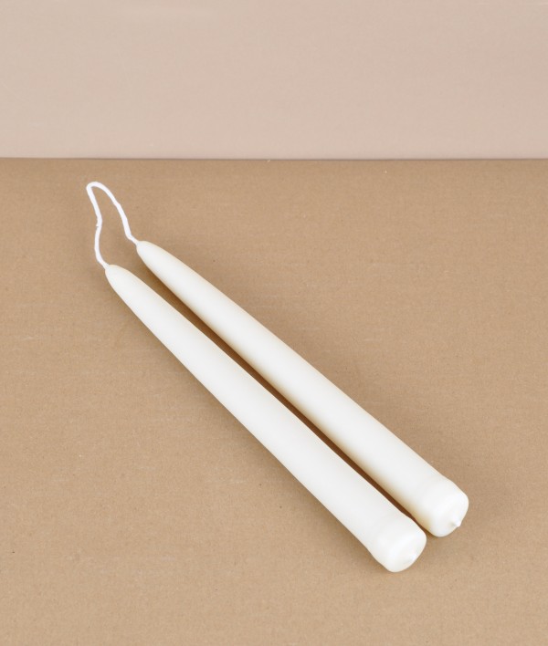 Hand-dipped vegan dinner candles