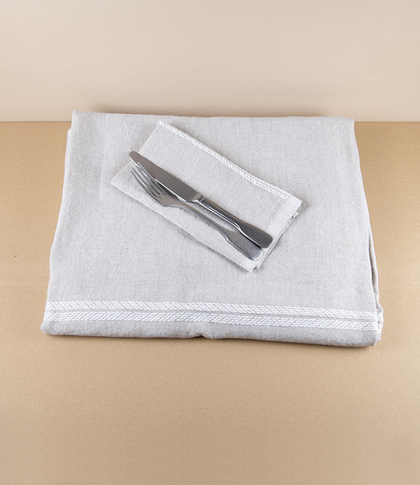 Finnish Washed Linen 'Venla' Table Cloth, Natural