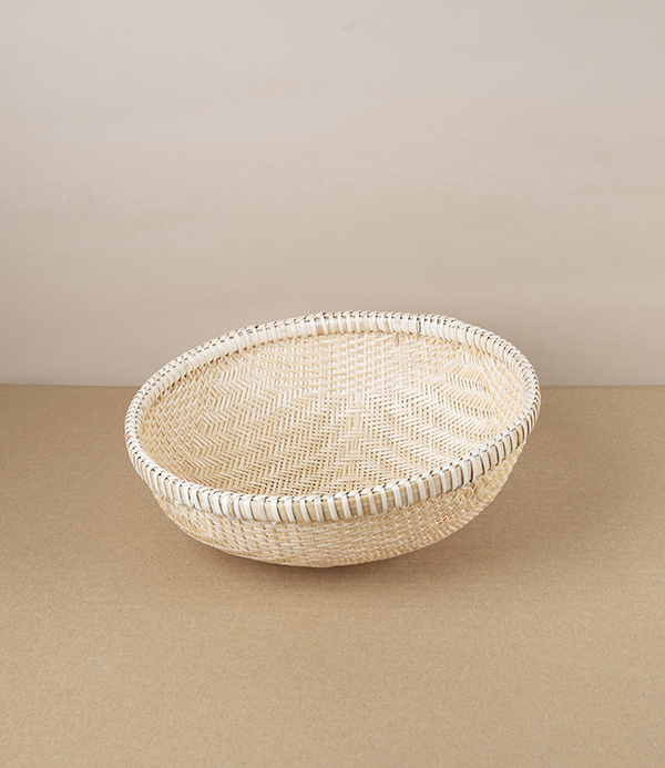 Vietnamese Woven Bamboo Colander, Round