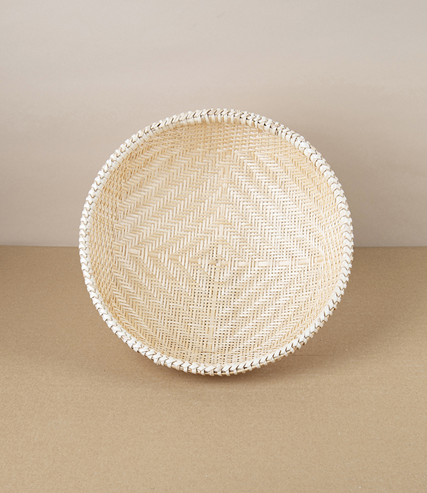 Vietnamese Woven Bamboo Colander, Round