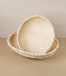 Vietnamese Woven Bamboo Colander, Oval