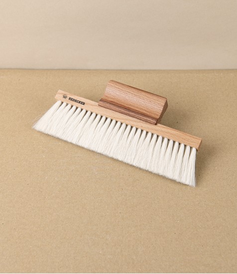 Vinyl or Picture Brush with Handle, Light Goat Hair