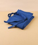 Japanese Linen Waist Apron, Blue