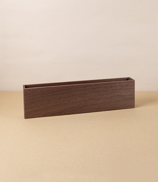 Japanese Letter or Magazine Rack, Walnut