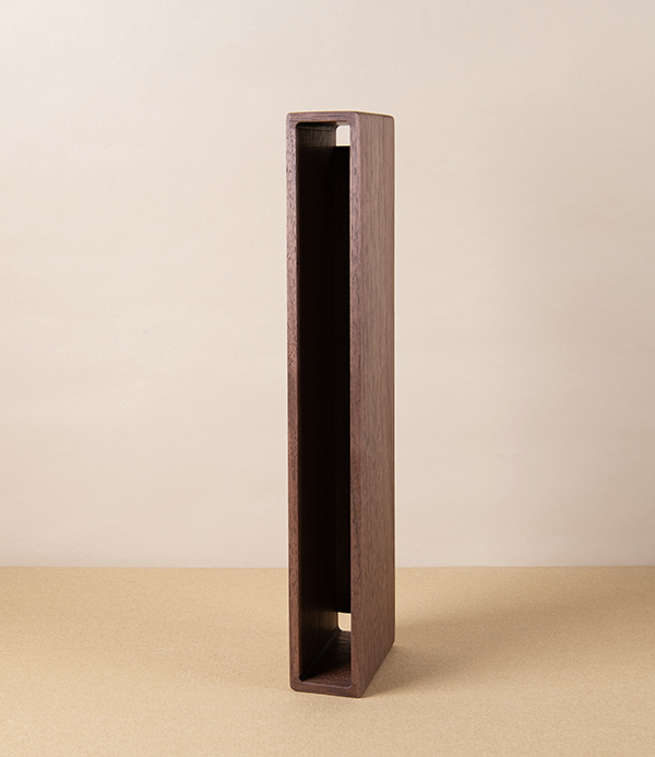 Japanese Letter or Magazine Rack, Walnut
