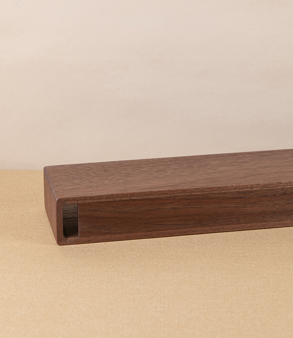 Japanese Letter or Magazine Rack, Walnut