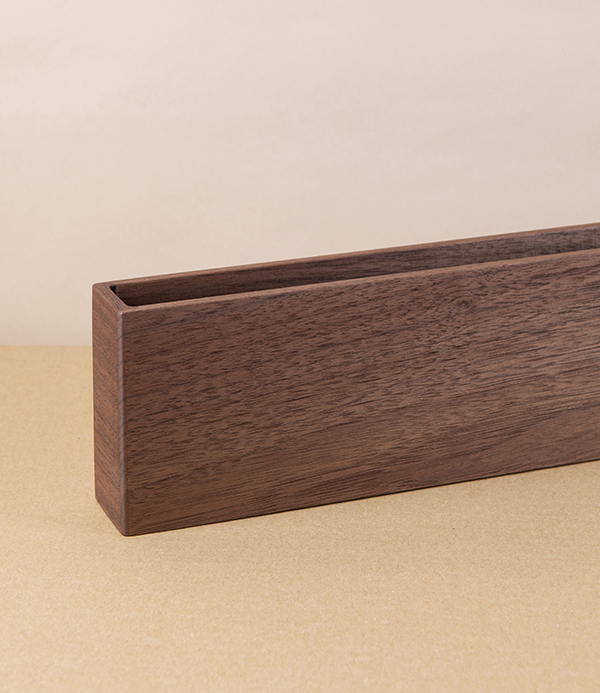 Japanese Letter or Magazine Rack, Walnut