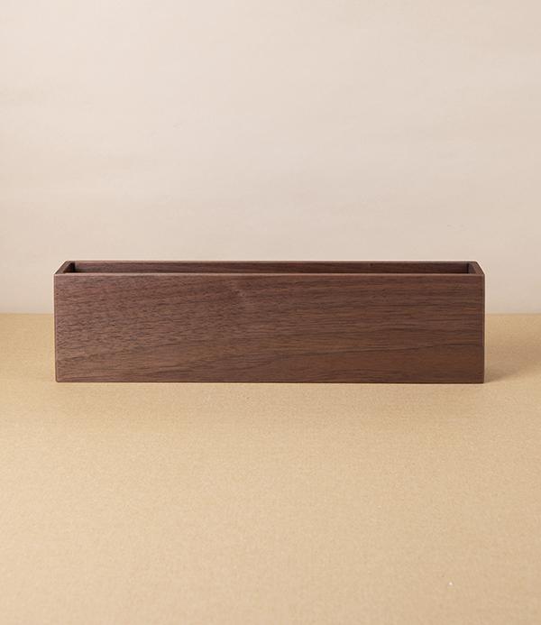 Japanese Letter or Magazine Rack, Walnut