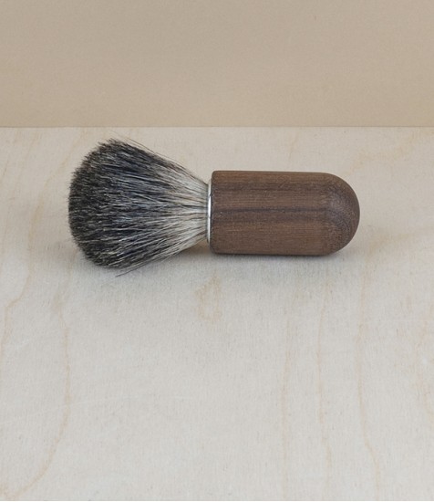 Swedish Shaving Brush, Walnut & Badger