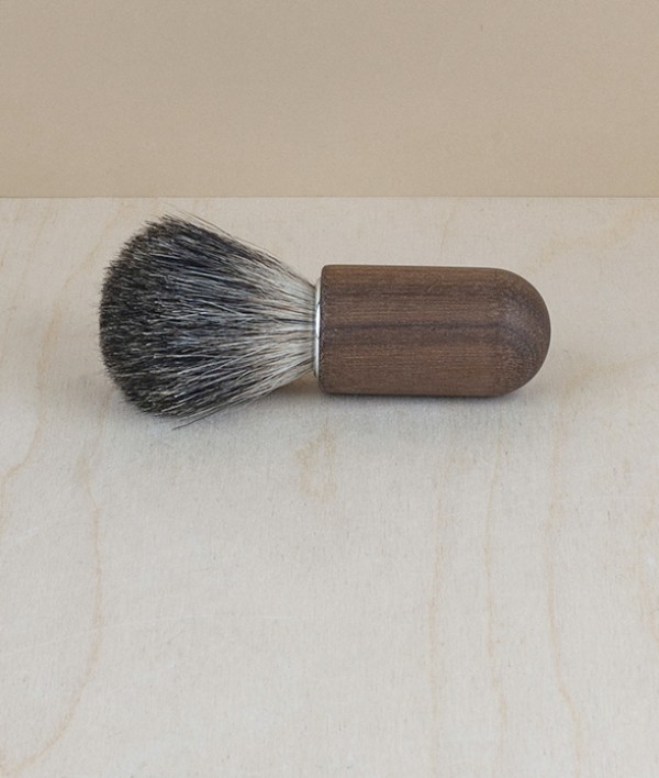 Swedish Shaving Brush, Walnut & Badger