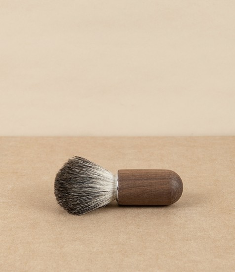 Swedish Shaving Brush, Walnut & Badger Hair