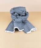 Finnish warm woollen scarf, Dark Grey