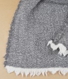 Finnish warm woollen scarf, Dark Grey