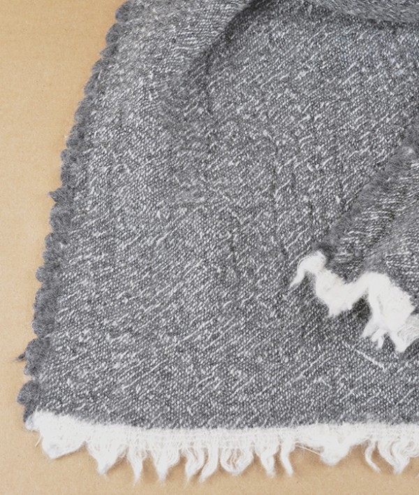 Finnish warm woollen scarf, Dark Grey