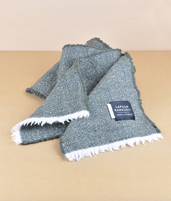 Finnish warm woollen scarf, Dark Olive