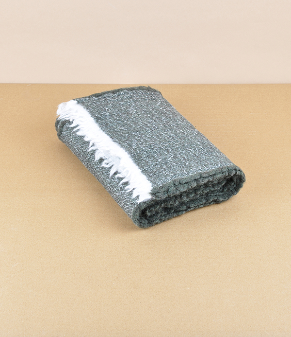 Finnish warm woollen scarf, Dark Olive