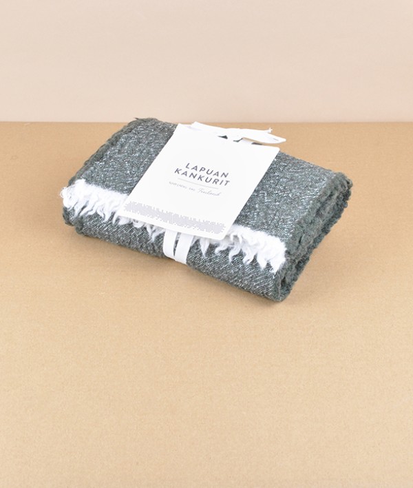 Finnish warm woollen scarf, Dark Olive