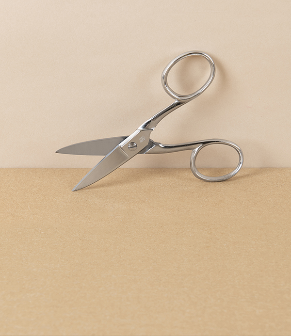 WaSa Solingen Buttonhole Scissors, Nickel Plated, 4.75"