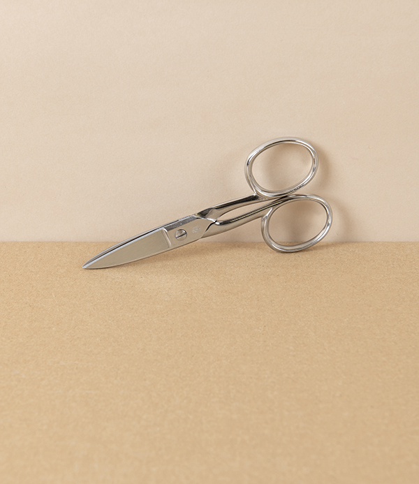 WaSa Solingen Buttonhole Scissors, Nickel Plated, 4.75"