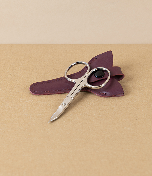 WaSa Solingen Cuticle Scissors with Leather Pouch