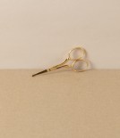 WaSa Solingen Gold-Plated Nasal Scissors with Leather Pouch