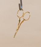 WaSa Solingen Gold-Plated Nasal Scissors with Leather Pouch