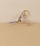 WaSa Solingen Stork Embroidery Scissors with Leather Holder, 3.5”
