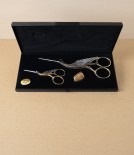 WaSa Solingen Sewing Set with Stork Scissors & Thimble