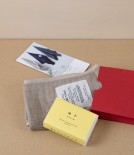 Japanese Organic Cotton Washcloth & Yuzu Soap Set