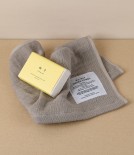 Japanese Organic Cotton Washcloth & Yuzu Soap Set