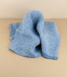 Finnish washed linen napkin, Blueberry