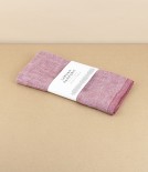 Finnish washed linen napkin, Bordeaux