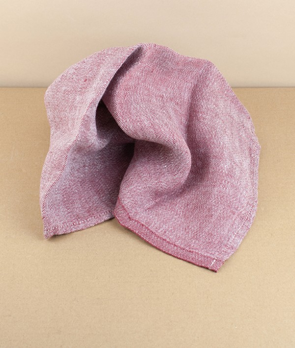 Finnish washed linen napkin, Bordeaux