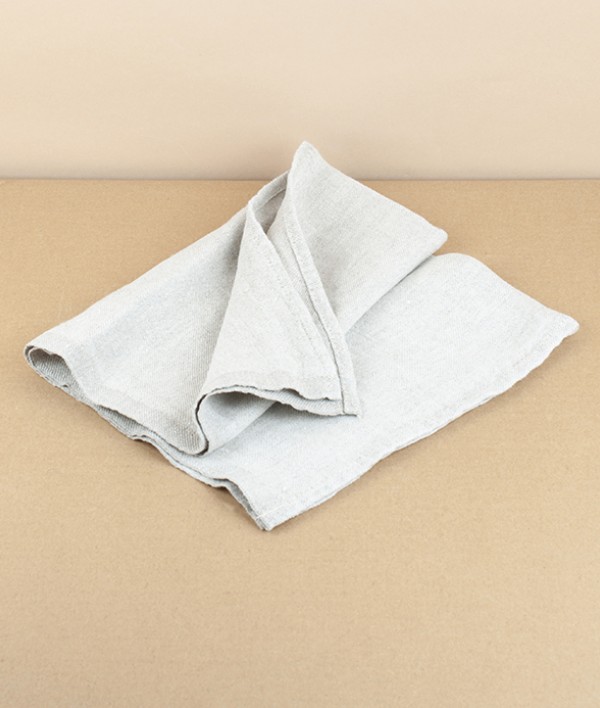 Finnish washed linen napkin, Natural