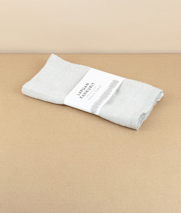 Finnish washed linen napkin, Natural