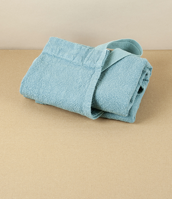 French Washed Linen & Cotton Apron, Vert de Gris