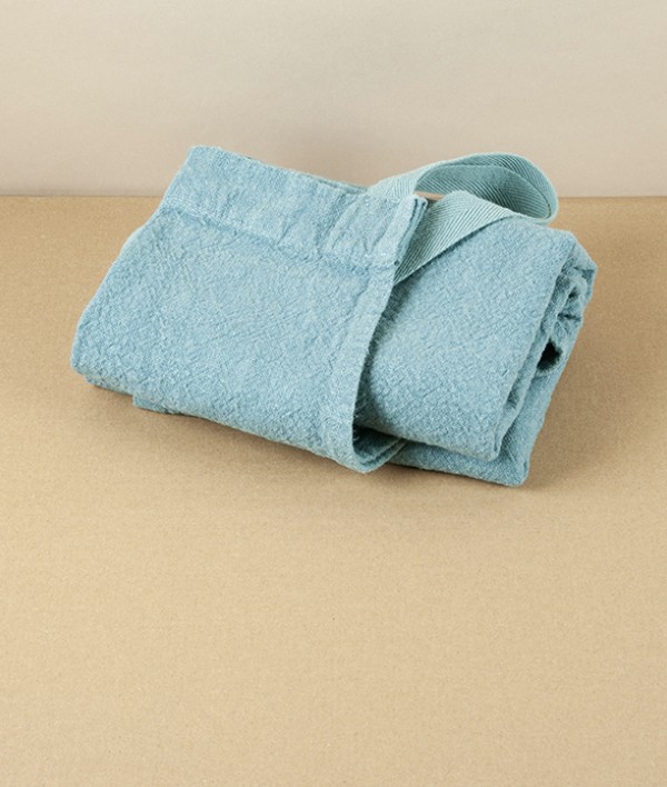 French Washed Linen & Cotton Apron, Vert de Gris