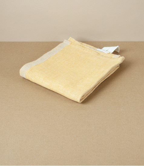 Finnish Washed Linen Kitchen Towel, Cloudberry / Linen