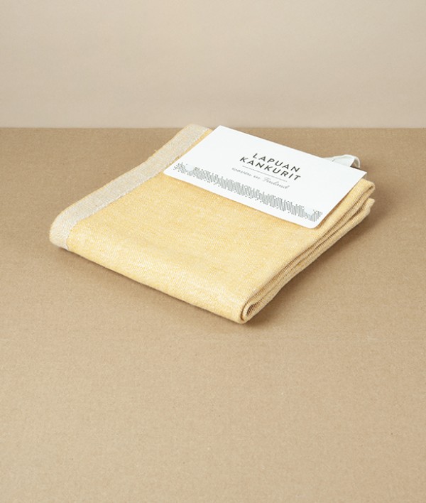 Finnish Washed Linen Kitchen Towel, Cloudberry / Linen