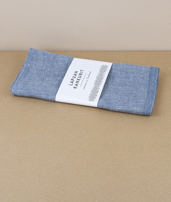 Finnish Washed Linen Napkin, Grey