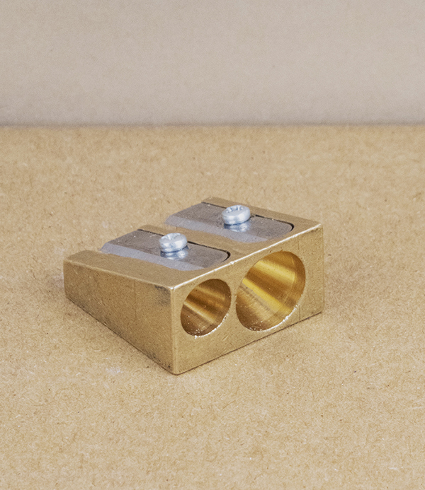 Brass Wedge double sharpener