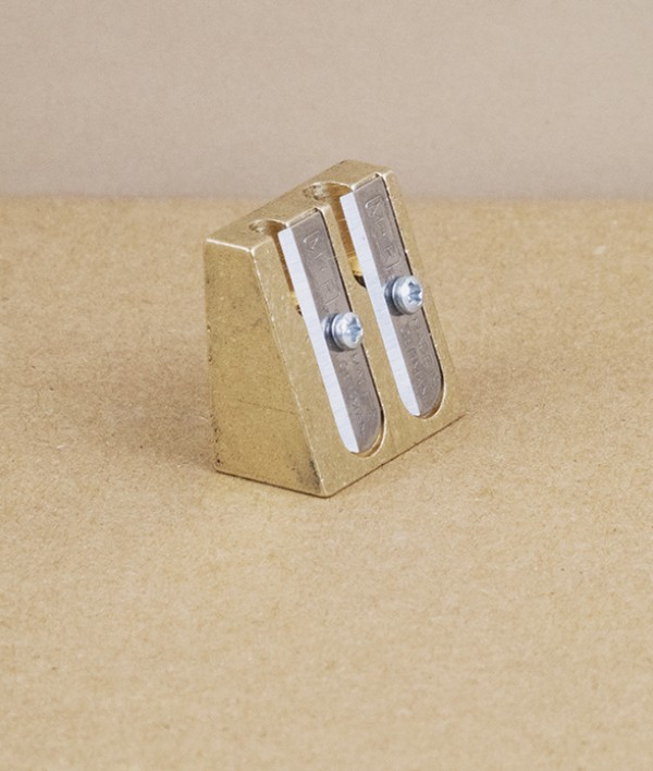 Brass Wedge double sharpener