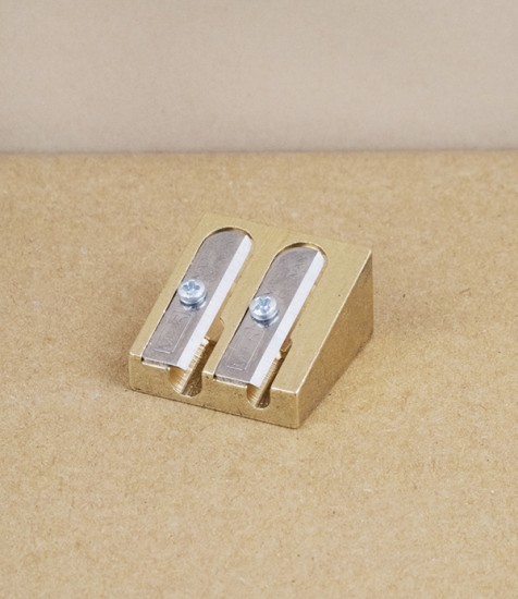 Brass Wedge double sharpener