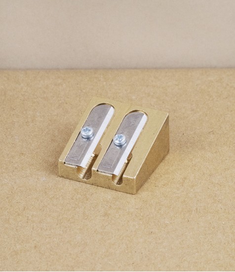 Brass Wedge double sharpener