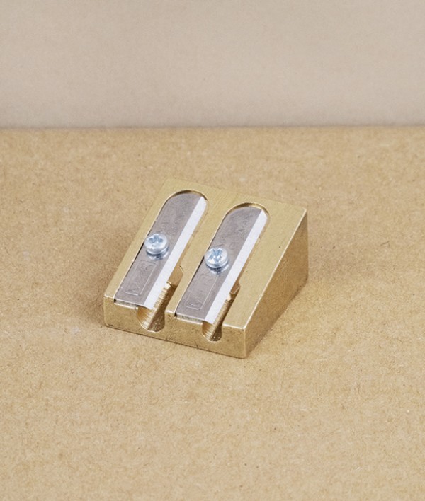Brass Wedge double sharpener
